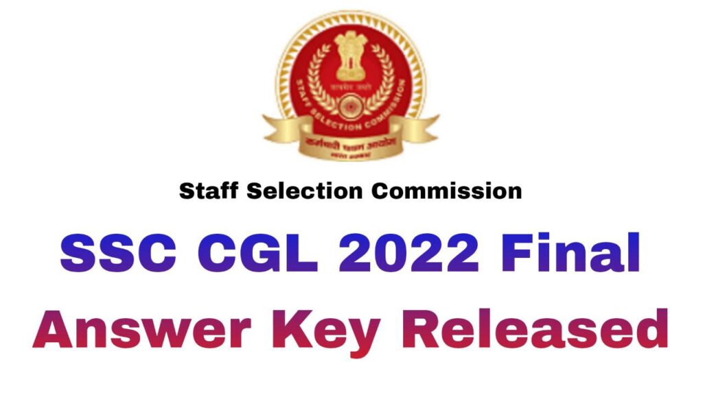 SSC CGL Final Answer Key 2023
